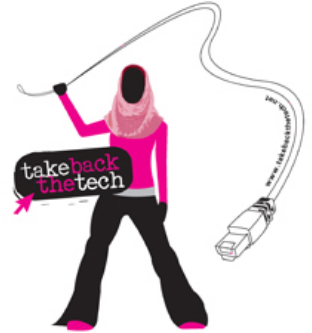 A graphic of a person wearing a hijab, hot pink long sleeve shirt, black flare pants, and pink shoes, whipping around a long wire with a plug at its end. A black logo with pink and white typed words stamp the middle left.