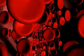 floating hi-fidelity red blood cells