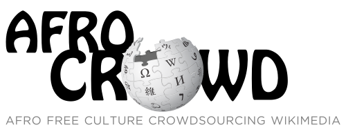 A logo made with black handwritten font text and a white globe made out of puzzles and special symbols.