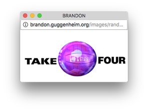 A small white simple webpage of a purple shiny sphere with "Other" typed in a white tech font in the center in between "Take Four" typed boldly in black.