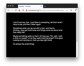 Screenshot of a black webpage with paragraphs of white text.