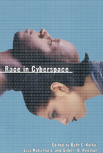 An image with a blue background with two heads combined, having one face looking up and one face looking down behind a transparent layer of binary code. The title in white text is typed in the middle left of the page with the editors on the bottom right.