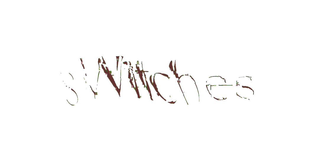 a gif of a handwritten logo that says “switches” that is warping
